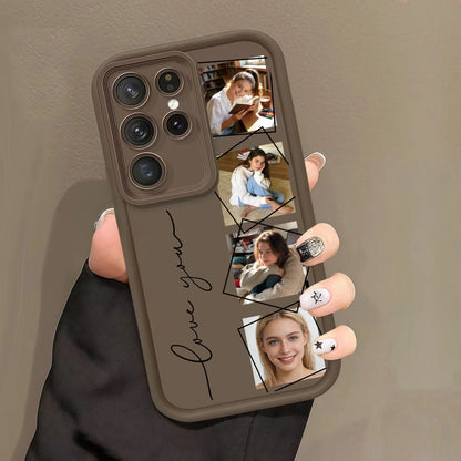 Custom Photo Family Friends Couple Pictures Soft TPU Phone Case For Samsung Galaxy S26 S25 S24 S23 S22 S21 S20 Ultra Plus FE A56