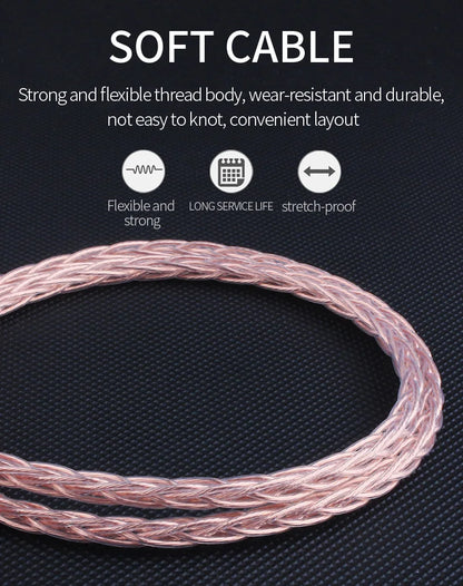 Aux Cable Jack 3.5MM To 3.5MM Audio Cable 7N OCC HIFI 3.5mm Aux Audio Cable Hifi Stereo for Headphone Mobile Phone Speaker TV