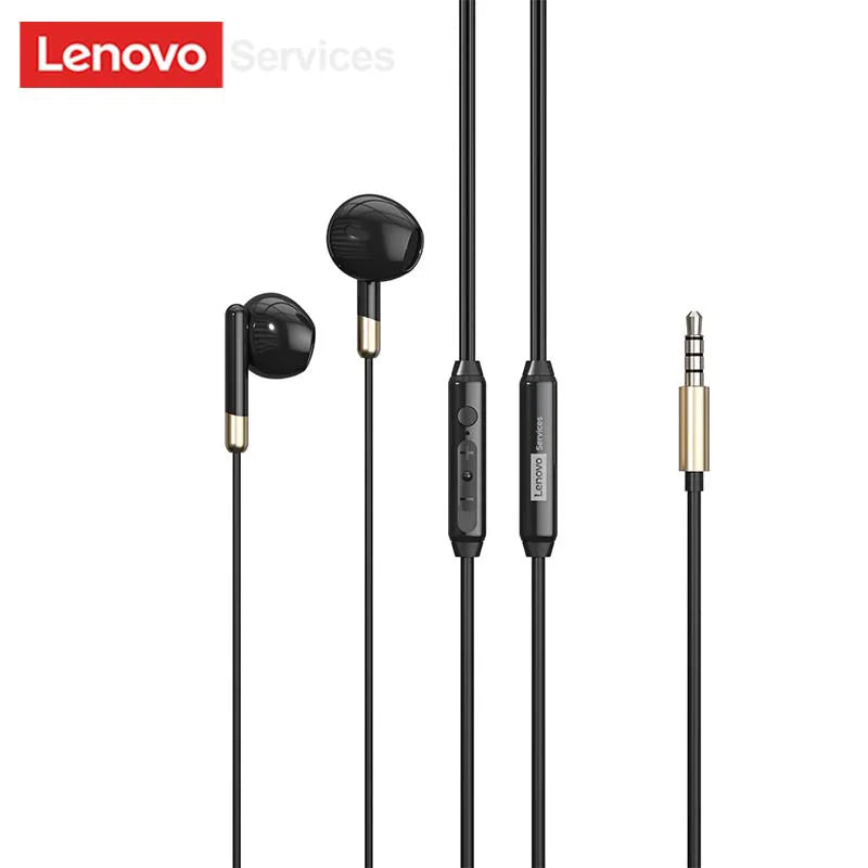 Lenovo Y106 3.5mm TypeC Wired Earphone With Microphone In Ear Wire-controlled Headset HiFi Sound Gaming Earbuds Low Latency New