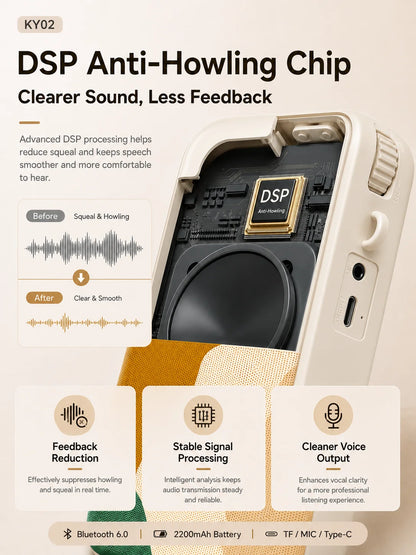 Voice Amplifier for Teachers, 20W Bluetooth 6.0 Speaker, Wireless Magnetic Clip Mic, Rechargeable for Classroom and Training
