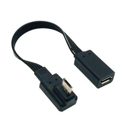 5CM 10CM 20CM MicroUSB panel mounting connector female Micro USB 5-pin.extension cable 30cm 50cm, with screw holes