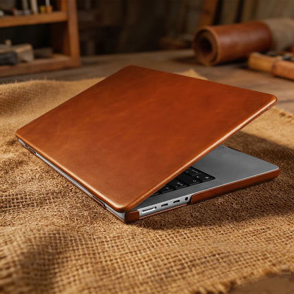 Laptop Genuine Leather Case for Macbook Air 15 A3448 M5 Pro 16 A3428 A3429 Pro 14 A3426 A3427 Air 13 A3449 M5 2026 Cover Cases