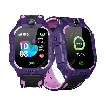 2026 New 2G Kids Smart Watch Sim Card Call HD Camera GPS Location SOS IP68 Waterproof LED Flashlight Smart Watch Boys Girls Ht23