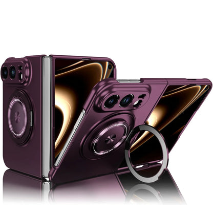Luxury for Magsafe Wireless Charging Rotating Magnetic Stand Phone Case for IPhone Duo 18 Fold Lens Protector Shockproof Cover