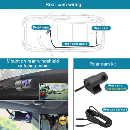 ARB 4K Car DVR for Hyundai Kona/Kona Electric 2018-2026 & Veloster/Veloster N 2019-2022, OEM Style Dash Camera WIFI APP LHD