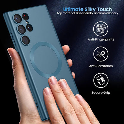 S26 S25 Ultra Case Luxury Magnetic Phone Case For Samsung Galaxy S26 S25 S24 S23 Ultra Plus S26Ultra Cases Soft TPU Matte Cover