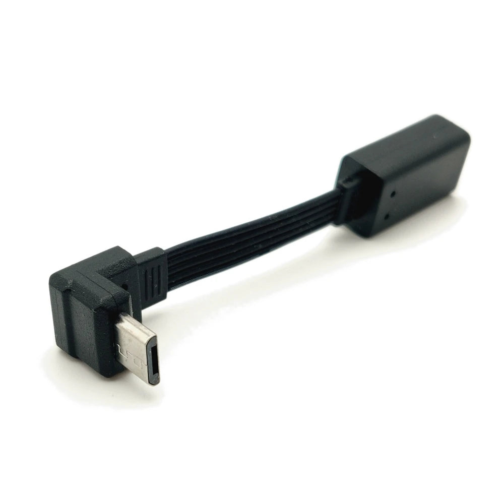 5CM 10CM 20CM MicroUSB panel mounting connector female Micro USB 5-pin.extension cable 30cm 50cm, with screw holes