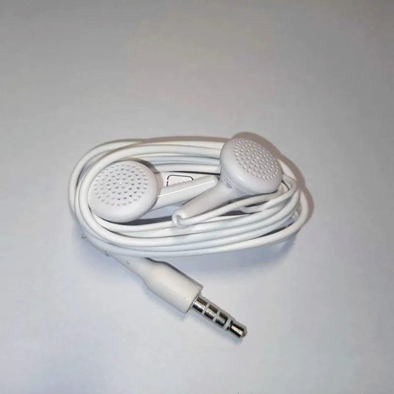High Quality 10 PCS White 3.5mm Headphone Universal Earphones With Mic Wired Line Earbuds For Xiaomi Huawei Samsung S10 Phones