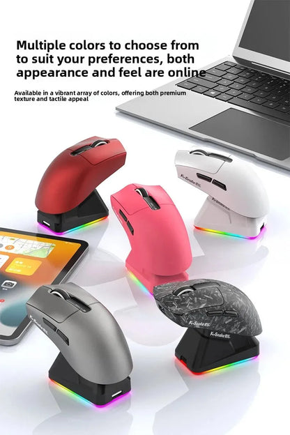 X11PRO Wireless Gaming Mouse, Tri-Mode Bluetooth+2.4G+wired,65g Lightweight, PAW3311 Sensor, 12000 DPI