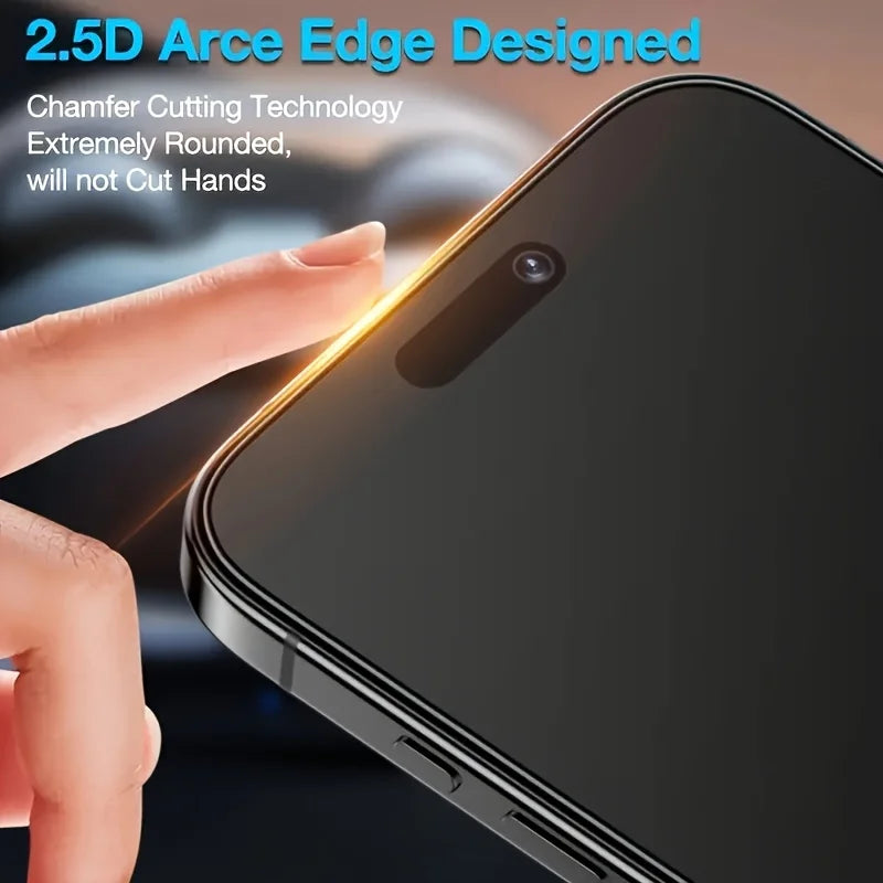 4PCS Matte Privacy Screen Protector For iPhone 17 16 15 14 11 13 12 Pro Max Plus Mini XS XR Anti-Spy Ceramic Film For iPhone Air