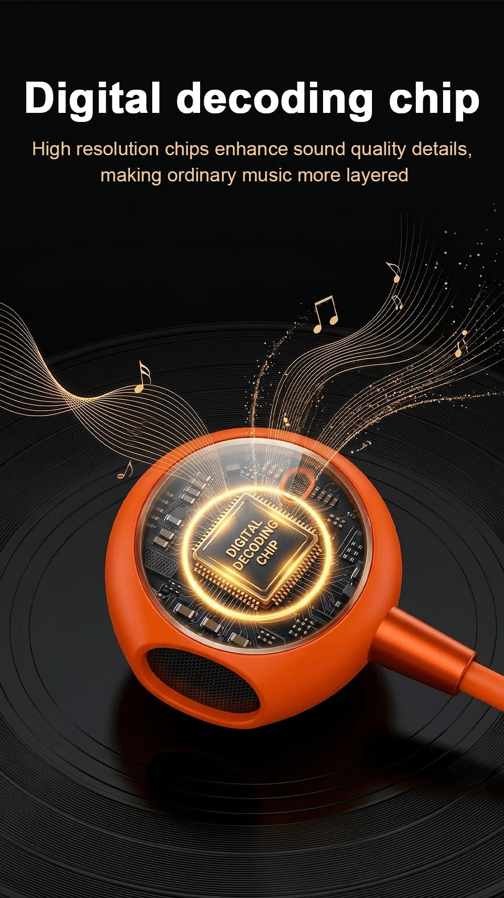 Wired Headphones For ios Android In Ear Earphones HiFi Surround Sound USB Type C Music Gaming Earplugs For iPhone 17 Pro Samsung