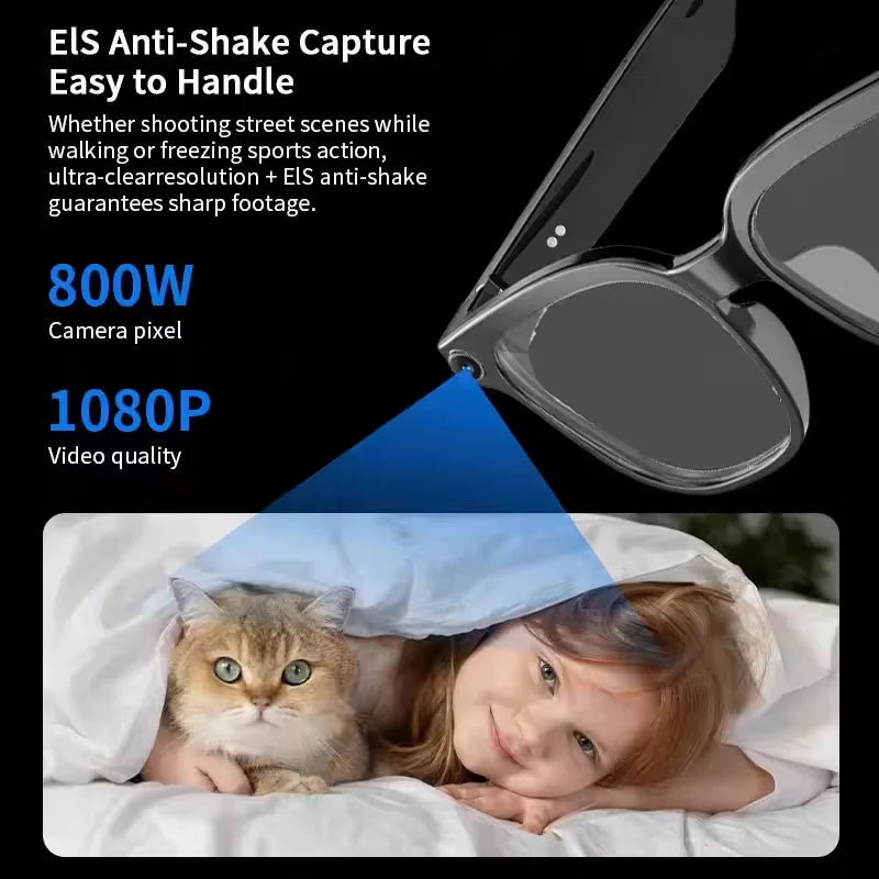2026New 800W Pixel Camera AI Glasses Smart Translation Photo Video Recording Glasses Waterproof Call 32GB Storage Sunglasses Men