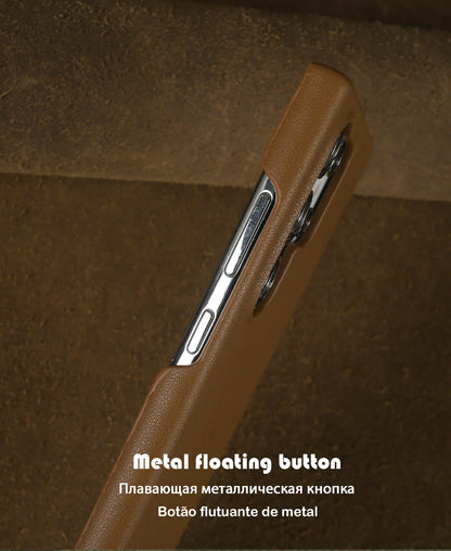 Handmade Premium Genuine Leather Magnetic Case for Samsung Galaxy S25 Ultra Case S24FE S23 S22 S21 S20 Note20Ultra Magsafe Cover