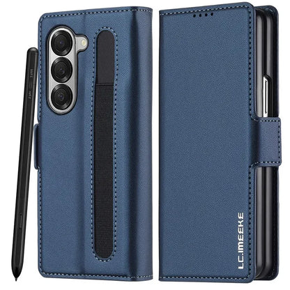 Magnetic Flip Leather Phone Case for Samsung Galaxy Z Fold 8 Ultra7 6 5 4 3 5G Fold6 Fold5 Fold8 Wallet Card Cover Etui Coque