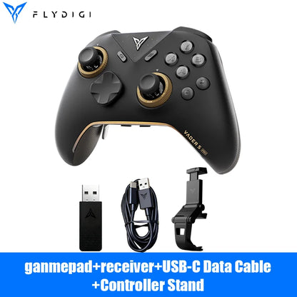 Flydigi Vader 5 Pro V2 Global Version Wireless Bluetooth Gamepad for PC NS Mobile + 2nd Gen Phone Holder | Phone User Optimized