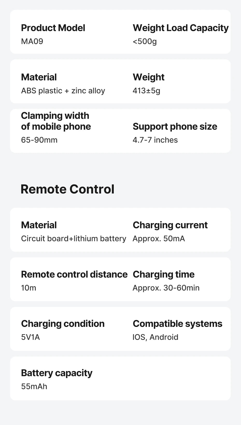 Ulanzi MA09 1.74m Selfie Stick Tripod for iPhone 17 15 Android Phone w Remote Control Panoramic Ball Head Holder U200 VL49 Kit