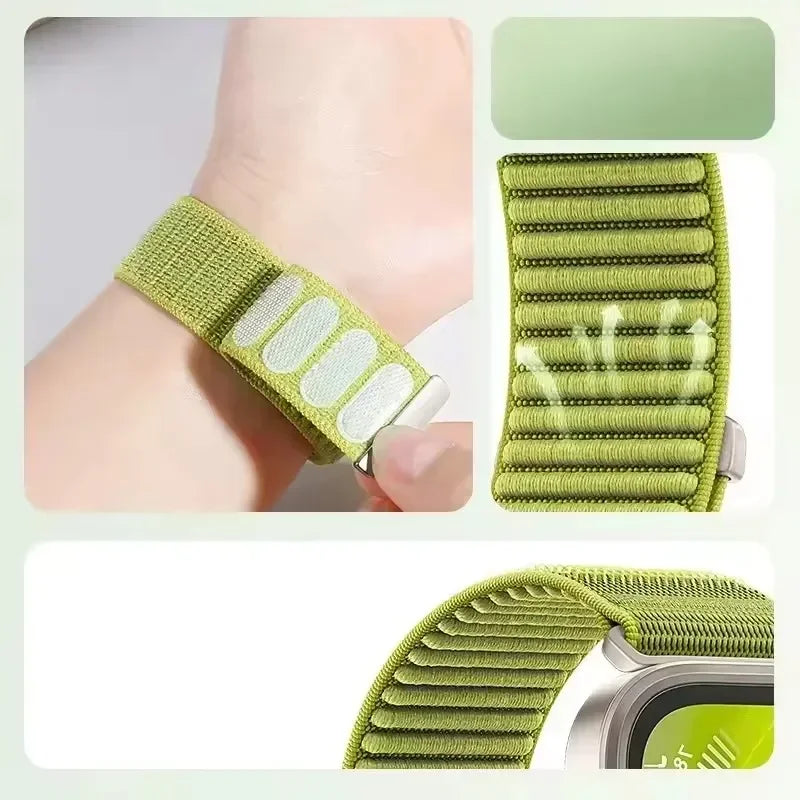 Nylon Loop Braided Strap for Xiaomi Mi Band 10 Pro/9 Pro/8 Pro Wave Soft Breathable Band Replaceable for Redmi Watch 6 5 4 Belt