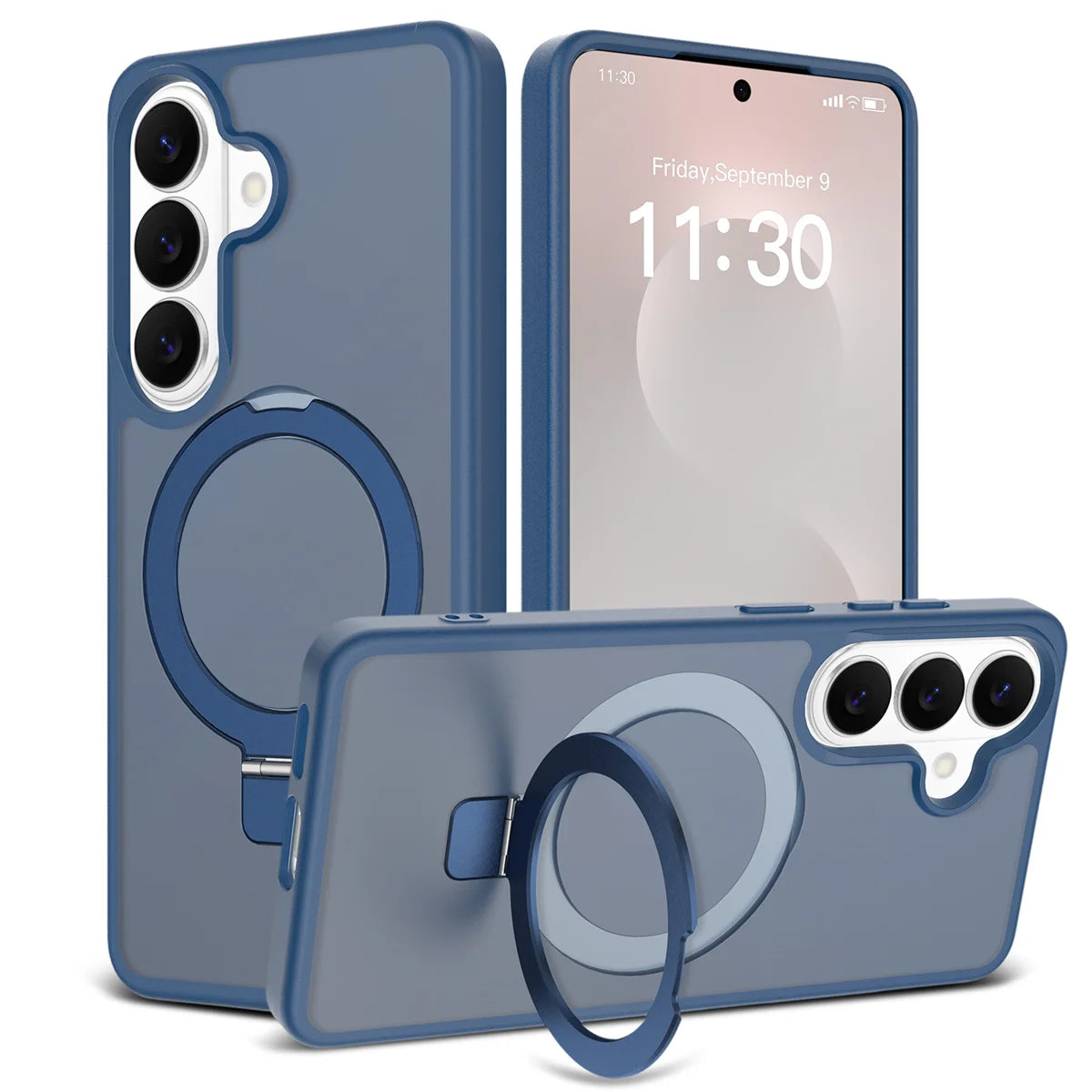 Magnetic for Magsafe Phone Case for Samsung Galaxy S25 Edge S26 Ultra S24 FE S23 A06 A07 A17 A16 A36 A56 Ring Holder Hard Cover