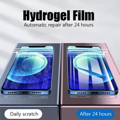 1-4Pcs Soft Hydrogel Film For iPhone 18 Pro Max 17 16 14 13 12 11 15 Pro Max Air 13 Mini 7 8 Plus X XR Silicone Screen Protector