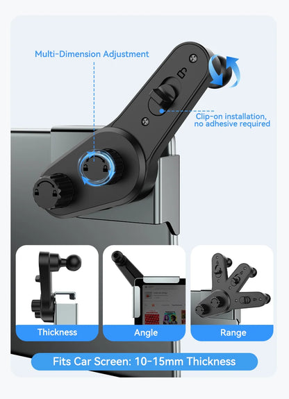 YZ Magnetic Car Phone Holder for Tesla Model YL Y 3  Car Display Screen Side 360 Degree Rotation Car Mount for all iPhone 17 18