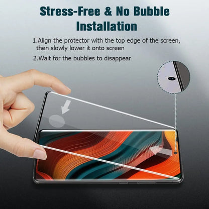 Fingerprint Curved Screen Protectors For Samsung Galaxy S23 S24 Ultra S25 S26 S22 S21 S20 Note 10 20 Ultra S10e Tempered Glass