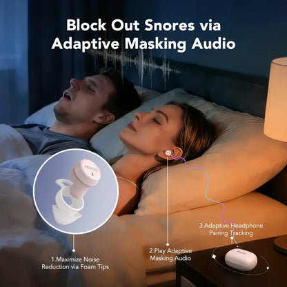 MINISO MS217 Sleep Aid Headphones Bluetooth Earphone AI Translation Earbuds in-Ear Wireless Headphones Sleep Friendly