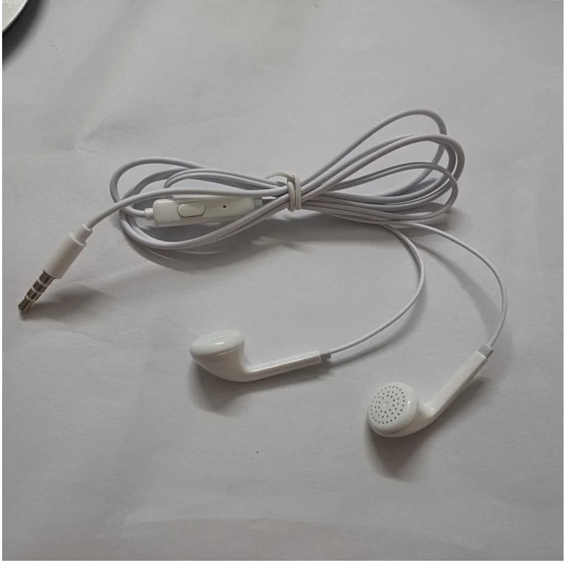 High Quality 10 PCS White 3.5mm Headphone Universal Earphones With Mic Wired Line Earbuds For Xiaomi Huawei Samsung S10 Phones