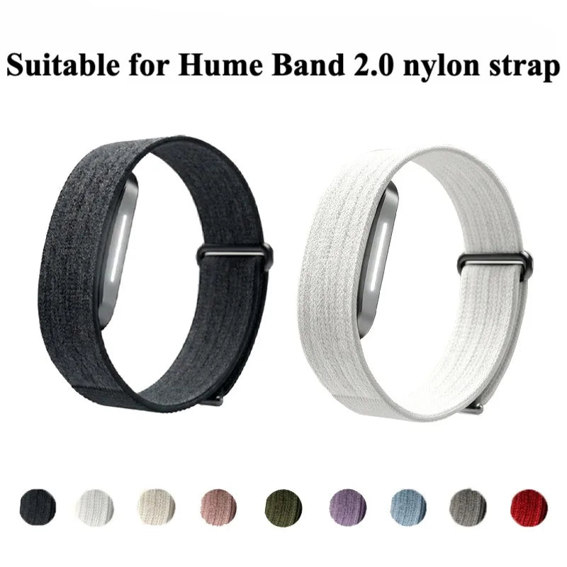 Woven Nylon Replacement Strap for Hume Band 2.0 HumeHealth Fitness Tracker Breathable Sport Wrist Band