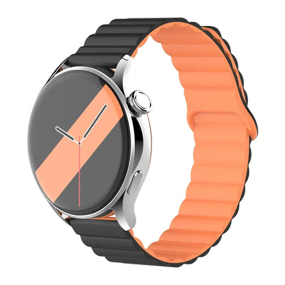 Magnetic Loop For Samsung Galaxy watch 7/6/5 pro/4/Classic/active 2 20mm 22mm band Silicone link bracelet huawei GT 2-3-4 strap