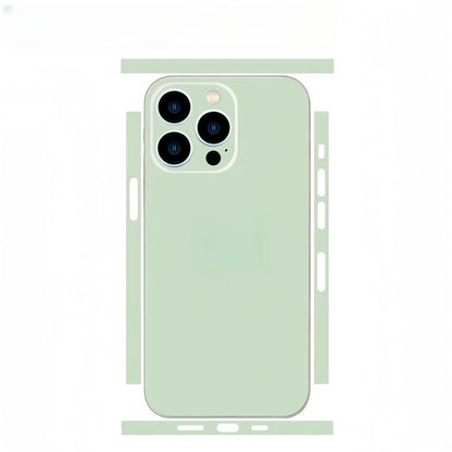 Plain Color Decal Skin for iPhone 13 14 15 16 17Pro Max Back Film Cover Wrap Rear Screen Protector Anti-scratch Durable Sticker