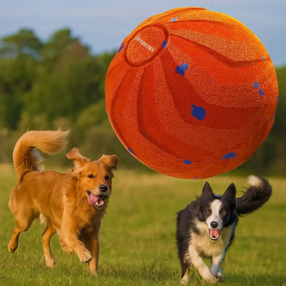 Bite Resistant Smart Dog Toy Ball Wear Resistant Durable Automatic Moving Ball Toy with Light USB Rechargeable Dog Bouncing Ball