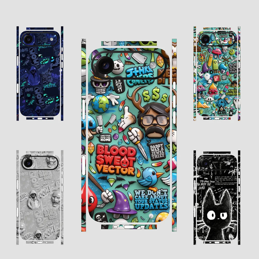 Premium Vinyl Skin Wrap for iPhone 17 Air Custom Protective Decal  Back Flim Collection