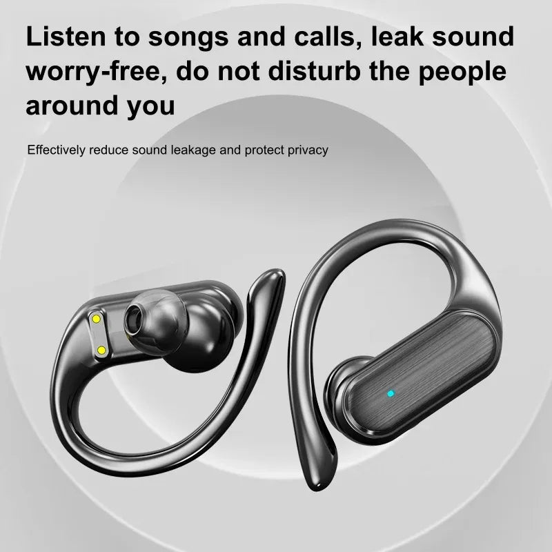 Original Lenovo A520 Open-Ear True Wireless Earbuds Ear-clip Design Hook Earphone Open Audio TWS Sport Headset LED Power Display