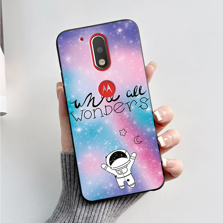 Case for Motorola Moto G4 / Moto G4 Plus / Moto G4 Play Back Cover Fashion Marble Silicone Soft TPU Protective Phone Cases Coque