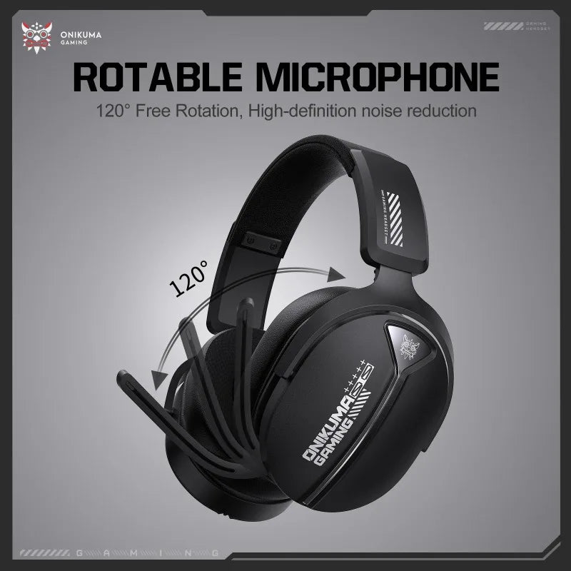 ONIKUMA GT887 Wireless Gaming Headset 4-Mode Bluetooth Headphones Ultra-Low Latency With Mic Wired For PS5 PC Switch Xbox Gamer