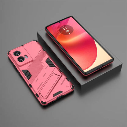 For Motorola Edge 50 Fusion 5G Case Magnetic Armor Shockproof Stand Phone Cases for Moto Edge50 Fusion Edge50Fusion Back Cover