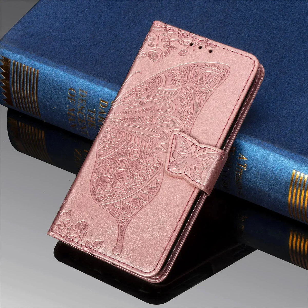 Butterfly Leather Etui for Coque Samsung Z Fold 8 Ultra 4 2 Fold5 Fold6 7 Flip Case Samsung Galaxy Z Fold 5 6 Wallet Cover Funda