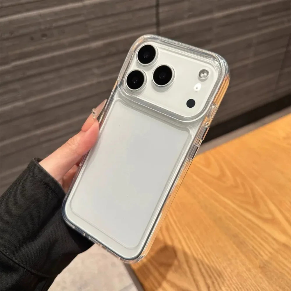 Original Clear Silicone Phone Case For iPhone 18 17 16 15 14 13 12 11 Pro Max Plus Transparent Shockproof Protector Back Cover
