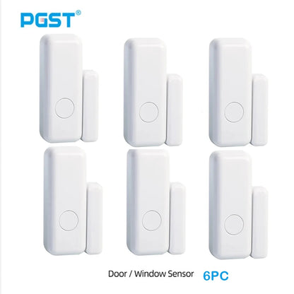 PGST 433 MHz Wireless Door Detector, Home Security Smart Window Anti-Theft Door Window Sensor, Used to Detect Open Doors, PE-67
