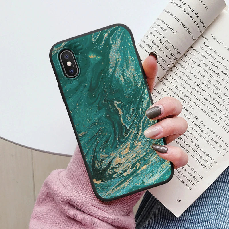 Fashion Marble Cover For iphone X XS MAX Soft Protective Cases Silicone Coque Bumper Fundas For iphone X XSMA iphoneX Shell Bags