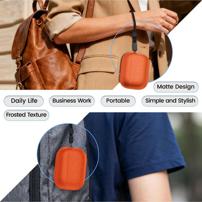 For AirPods Pro 3 Leather Pattern TPU Case Cover Accessories Cute Skin Full Protector Cover with Keychain for AirPods Pro 3 Case