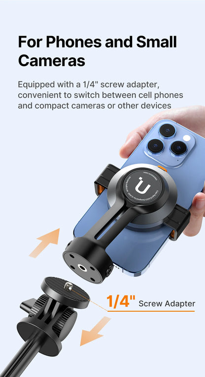 Ulanzi SK-05 Metal Smartphone Tripod Bluetooth Selfie Stick Desktop Tripod Travel Vlog Live Streaming for iPhone Android