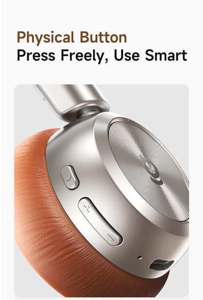 Baseus BH1 Air Wireless Headphones Bluetooth 6.0 ENC Noise Cancellation Lightweight 90g Over Ear Headset 80H Earphone