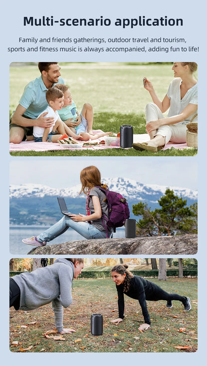 Zealot_S32 Wireless Bluetooth Speaker Mini Portable Subwoofer Speaker TWS Dual Pairing BT5.2 15W Wireless Speaker for Outdoor