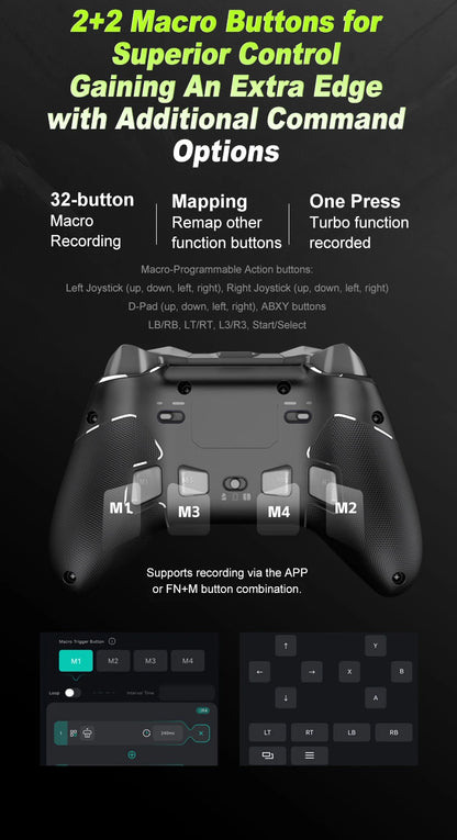 Pink Game Controller, Original PXN P5 Controller Supports Switch, iOS, Android, Computer PC, Built-in 2.4G Receiver