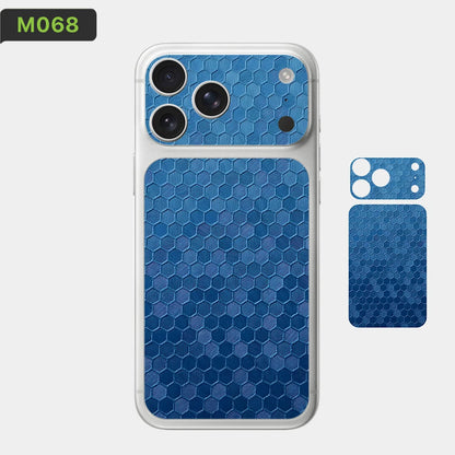 BC02 for Apple iPhone 17 Pro Max /17 Pro/Air Camera with Battery Skin Wrap 3D Colorful Rear Protective Sticker Film