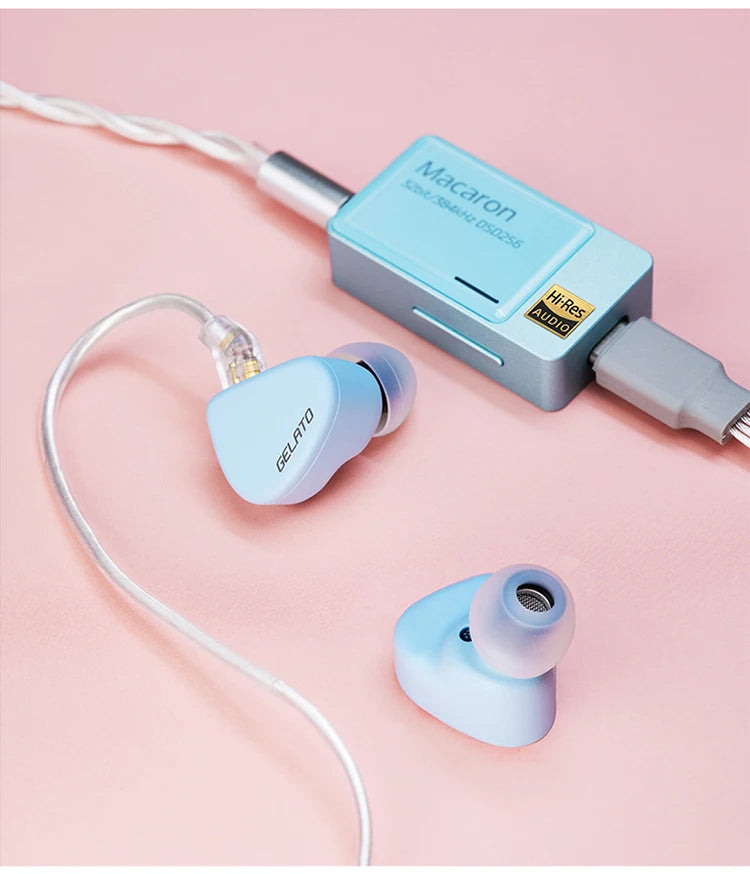 iBasso Jr. Gelato HiFi Wired Earphones In Ear Music Headphones High Quality Sport Headset Customized Pc Gamer Accessories Gifts