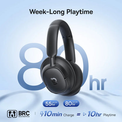Baseus ANC Wireless Headphones 98% Adaptive Hybrid Noise Cancelling Headsets Hi-Res LDAC Headphone Bluetooth 6.0