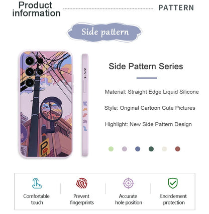 Dusk Intersection Phone Case For Samsung Galaxy S25 S24 S23 S22 S21 S20 S10 S10E S9 Ultra Plus FE Note 20 Ultra 10 9 Plus Cover