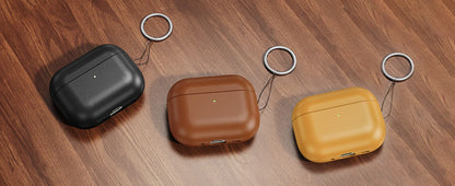 Eary Genuine Leather Protection Case for AirPods Pro 3 Durable  Earphone Case for AirPods 3 Pro Shockproof Protective Full Cover